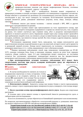 КРЫМСКАЯ ГЕМОРРАГИЧЕСКАЯ ЛИХОРАДКА -